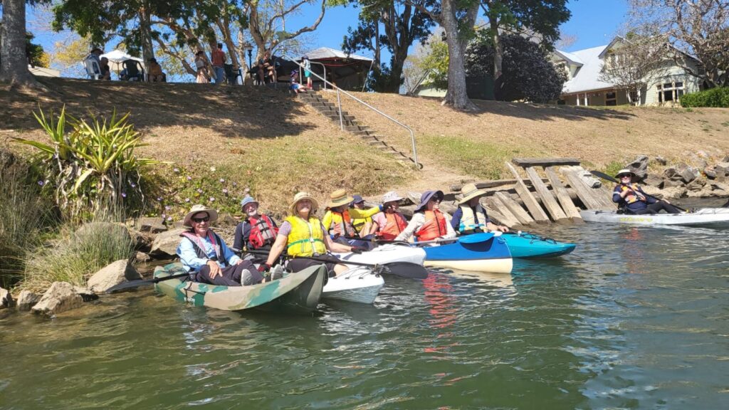 Paddlers parked at Gladstone Markets